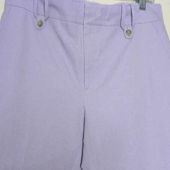 Anthropologie The essential Slim pants Lavender Trousers size 10 - Picture 5 of 9